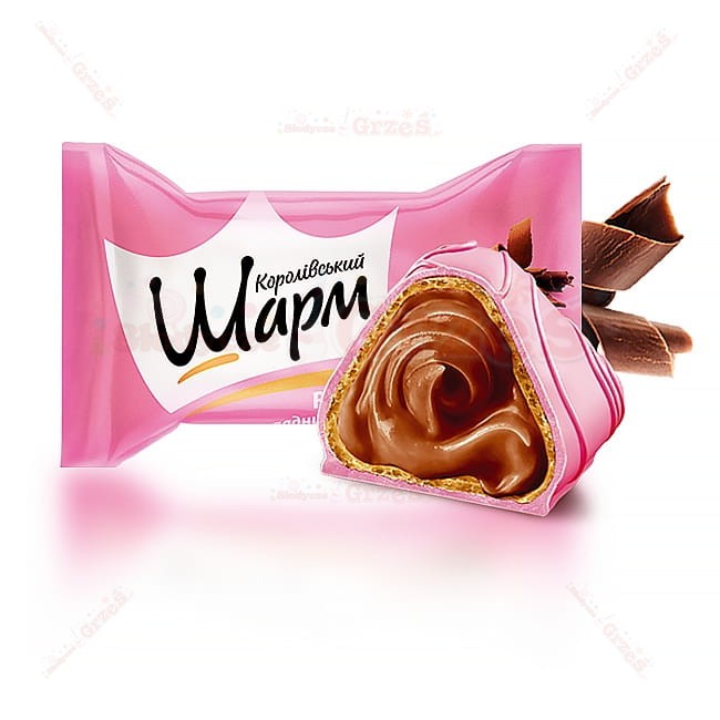 Wafelki z nadzieniem czekoladowym Royal Charm ROSE 2,2kg ABK  | pojedyńczo pakowane